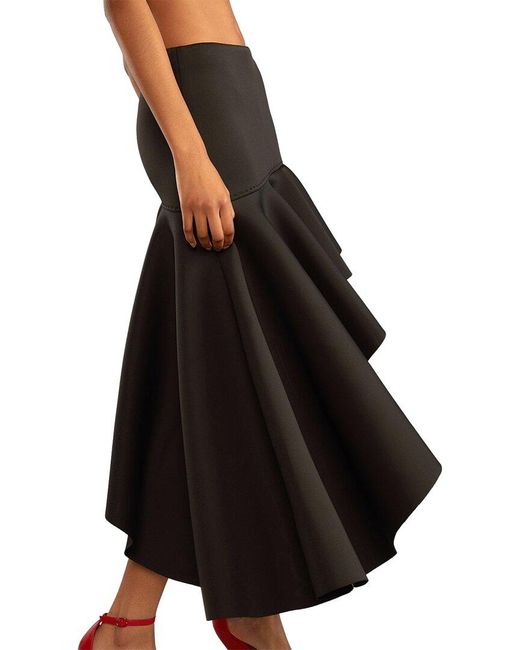 Cynthia Rowley Black Asymmetrical Bonded Skirt