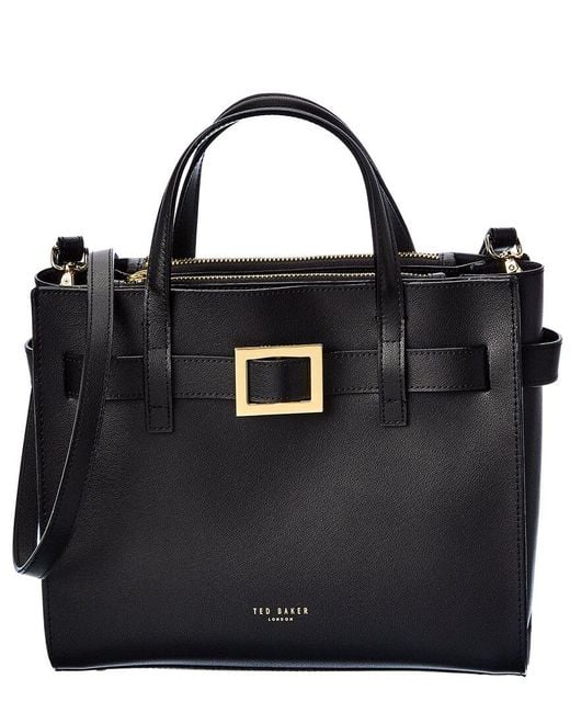 Ted Baker Elina Small Leather Tote in Black Lyst