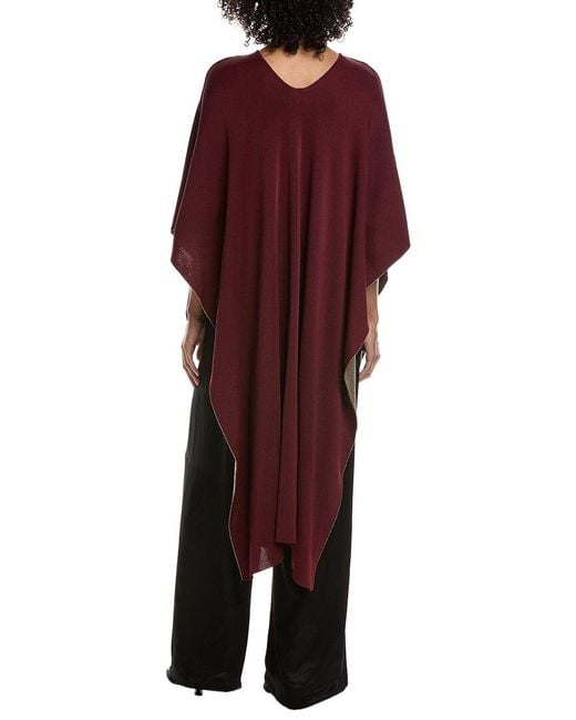 Valentino Red Long Poncho