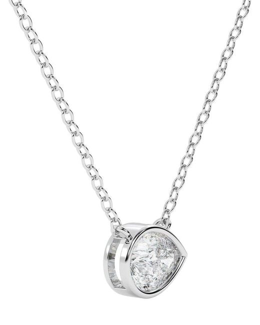 Lab Grown Diamonds Metallic 14K 0.50 Ct. Tw. Lab-Grown Diamond Necklace