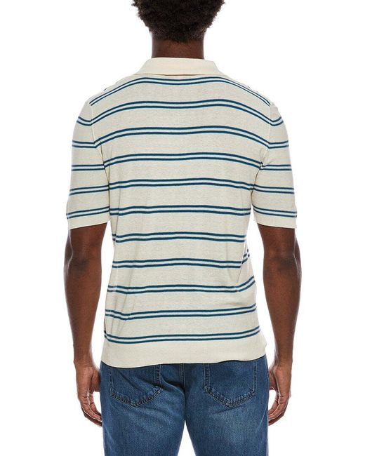 Isaia Blue Polo Shirt for men