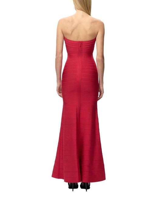 Hervé Léger Red The Sara Gown