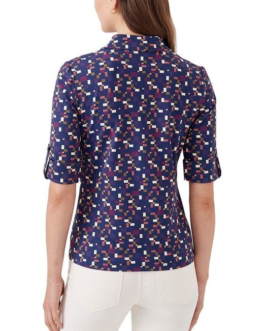 J.McLaughlin Blue Monroe Top