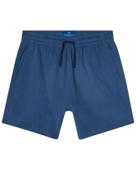 Robert Talbott Blue Chandler French Terry Short for men