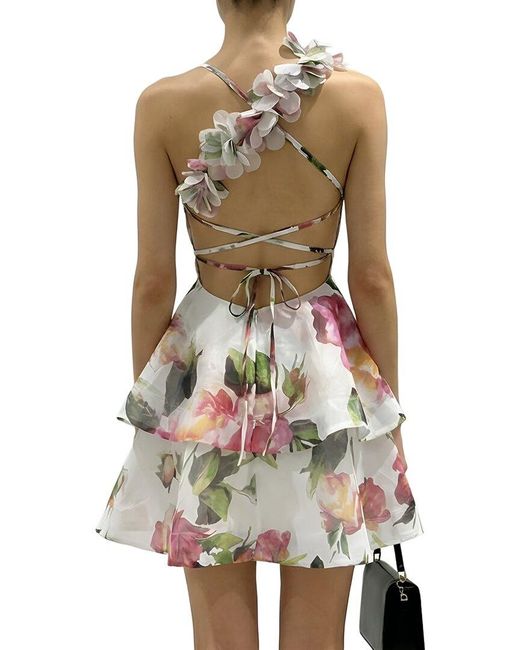 MIRA RICHI White Mini Dress