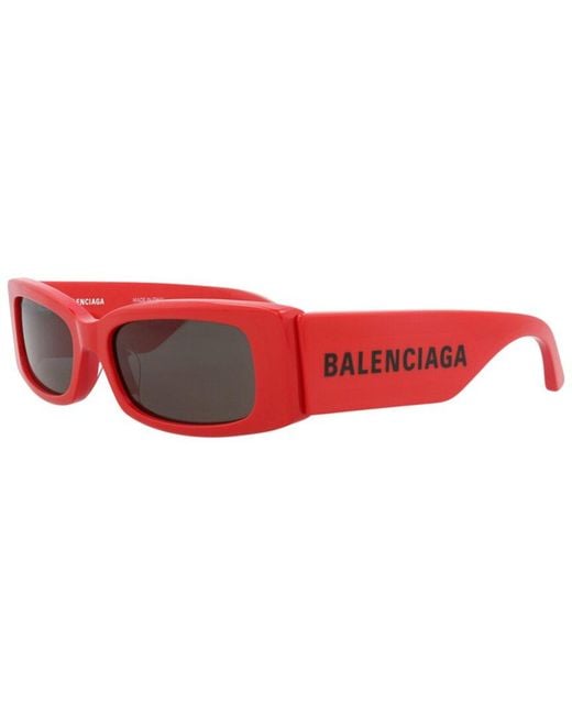 Balenciaga Red 56Mm Sunglasses