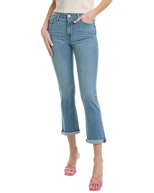 Hudson Jeans Blair Highrise Cole Straight Crop Jean in Blue Lyst