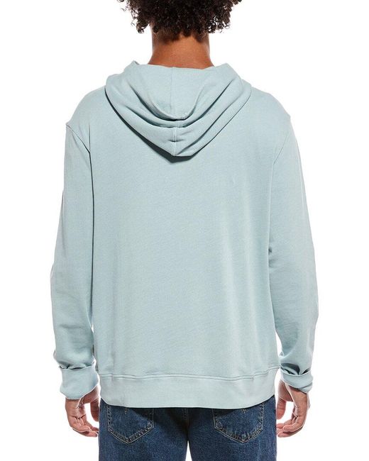 Onia Blue Terry Pullover Hoodie for men