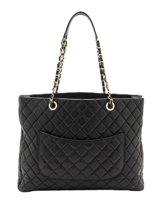 Chanel Black Lambskin Cc Medallion Tote (authentic Pre-loved)