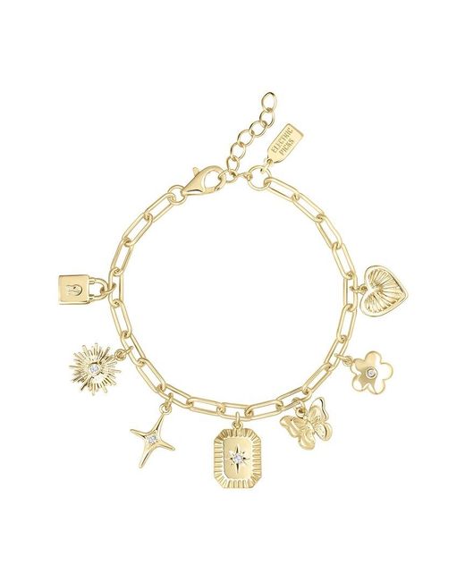 Electric Picks Metallic 14K Plated Tallulah Charm Bracelet