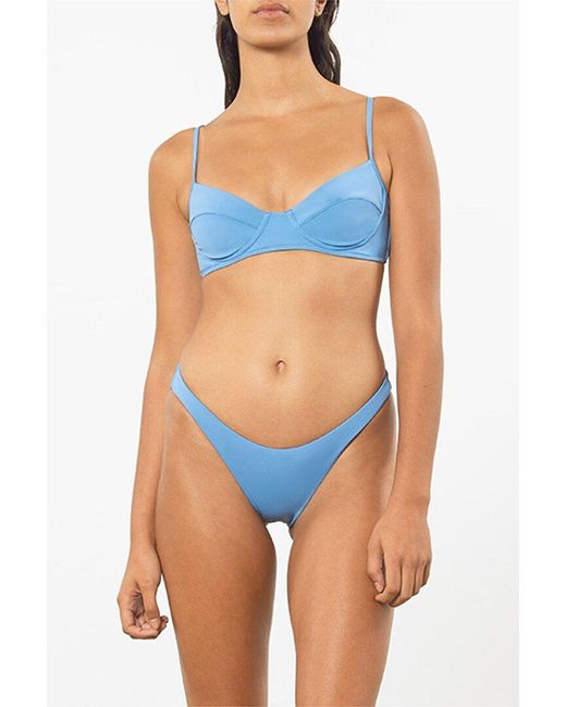 Mara Hoffman Blue Lua Bikini Top