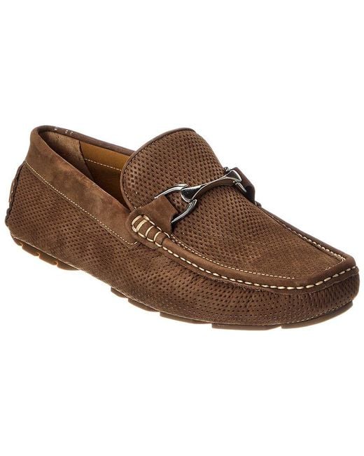 Donald J Pliner Brown Dorion Leather Loafer for men