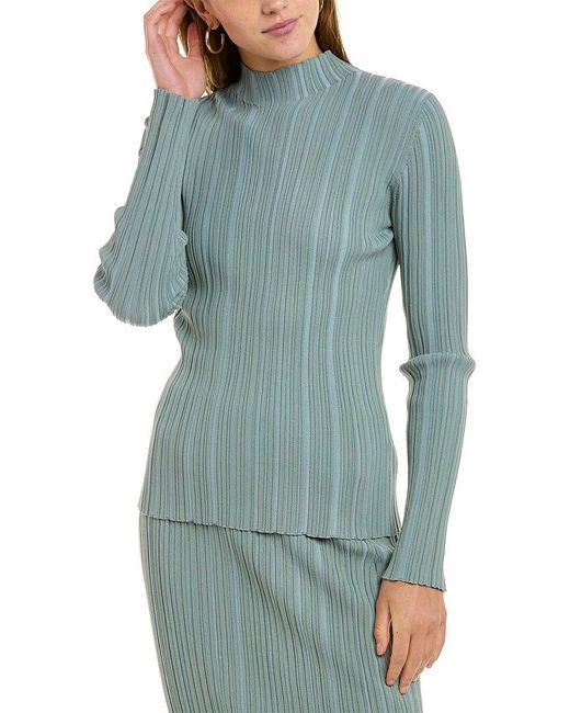 ENA PELLY Blue Compact Knit Top