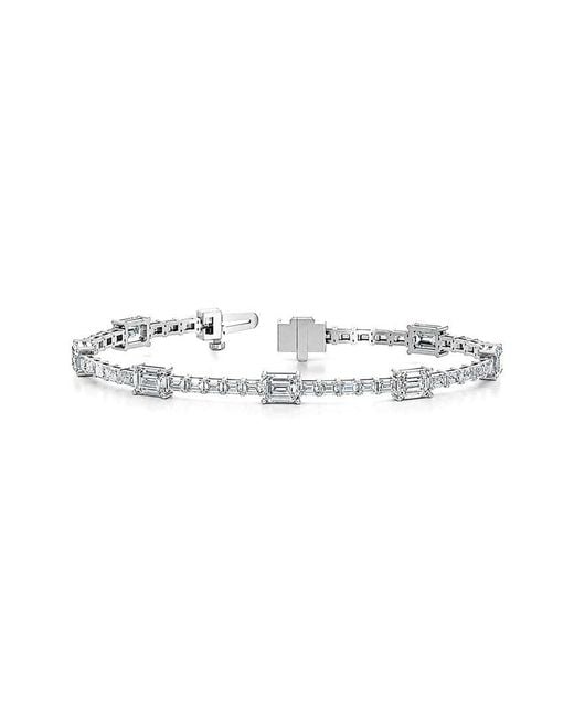 Lab Grown Diamonds White 14K 8.88 Ct. Tw. Lab-Grown Diamond Tennis Bracelet