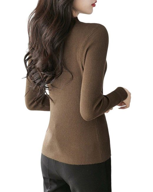 VERA DOLINI Brown Sweater
