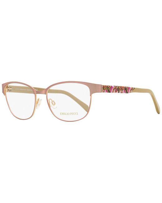 Emilio Pucci White Ep5016 53Mm Optical Frames