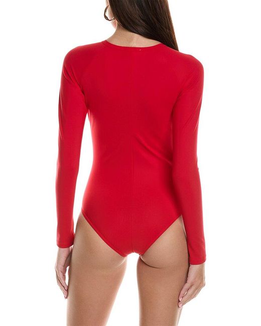 Zadig & Voltaire Red Sensitive Surfer One-piece
