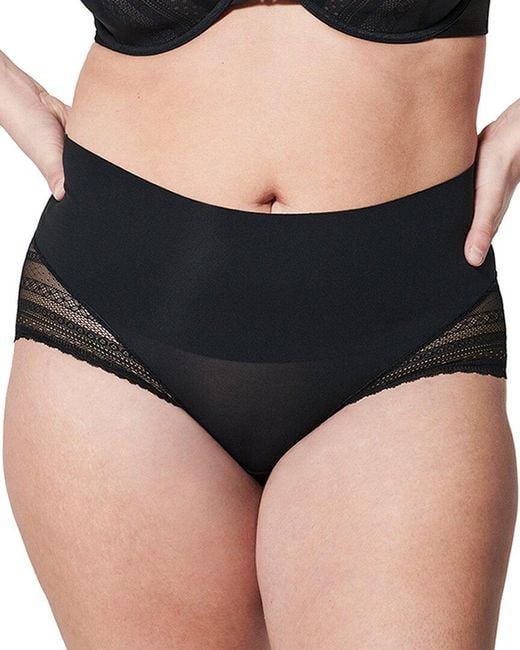 Spanx Black Undie-Tectable Illusion Lace Hi-Hipster