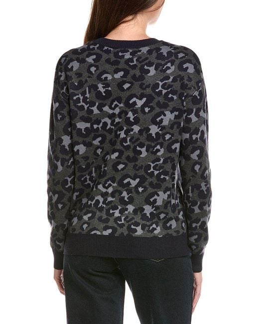 Metric Knits Black Animal Print Sweater