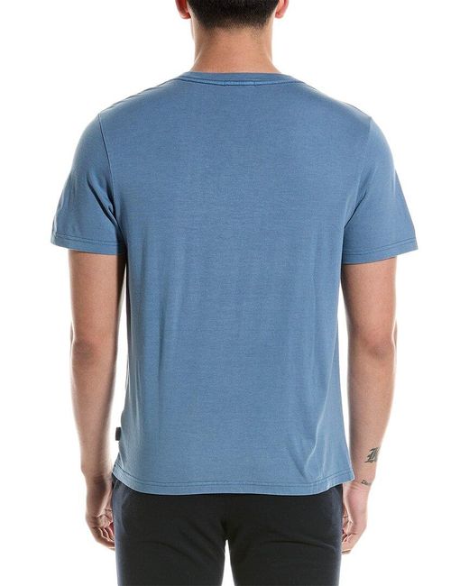 Onia Blue Garment Dye T-shirt for men