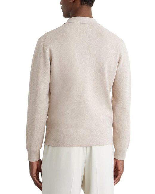Reiss Natural Plaza Button Through Sweater for men