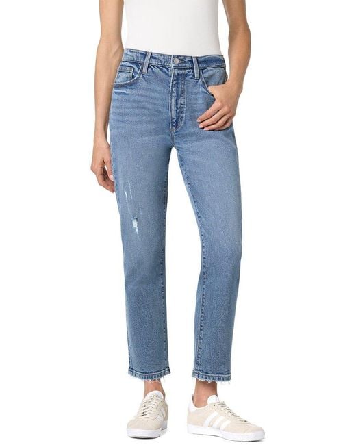 Joe's Jeans Blue Og Straight Ankle + Razor Hem Liberte Jean