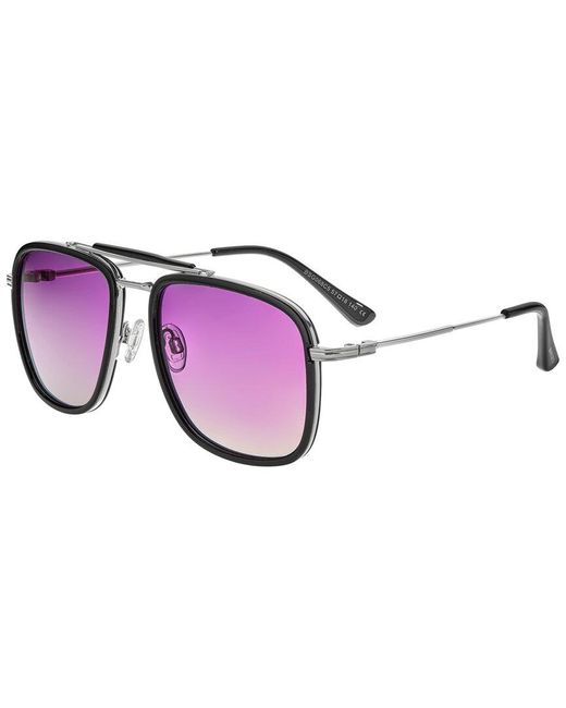 Breed Purple Bertha Bsg068c5 54mm Polarized Sunglasses for men