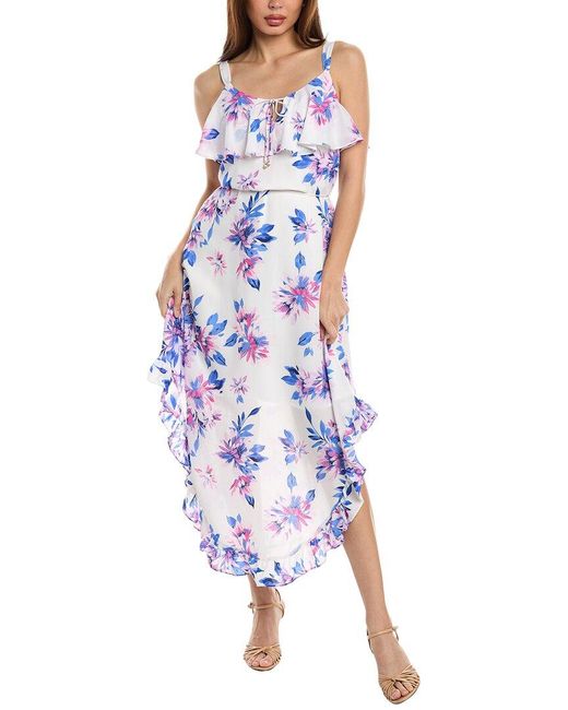 Tommy Bahama Blue Joyful Blooms Maxi Dress