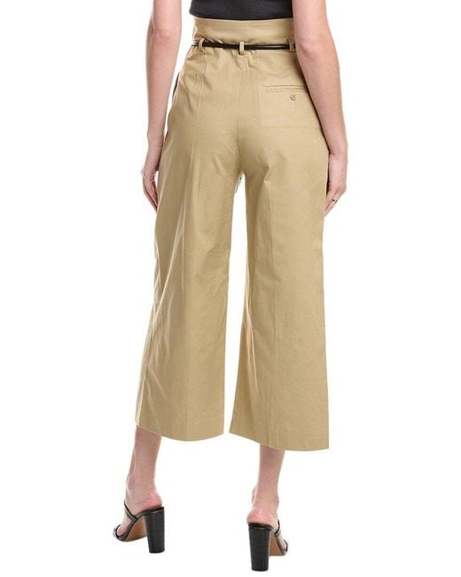 3.1 Phillip Lim Natural Cropped Wide-Leg Pant