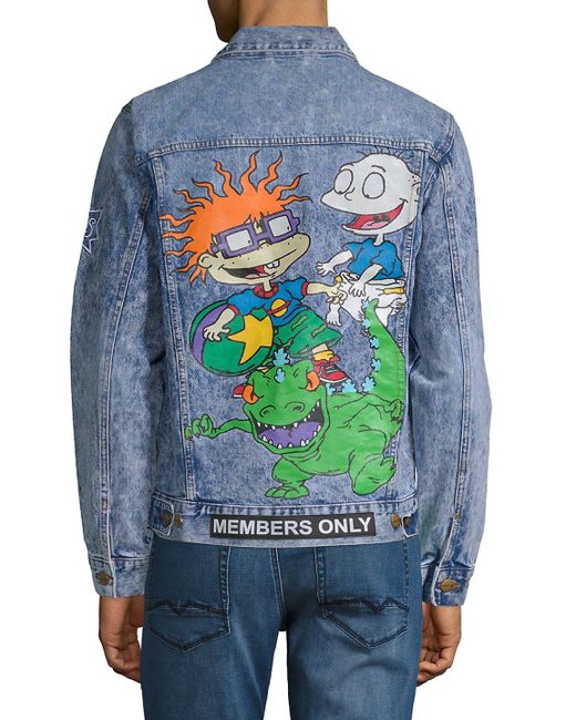 Members Only Rugrats Denim Jacket in 
