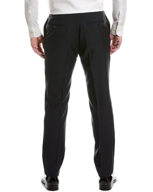 Isaia Black Wool & Mohair-blend Suit Pant for men