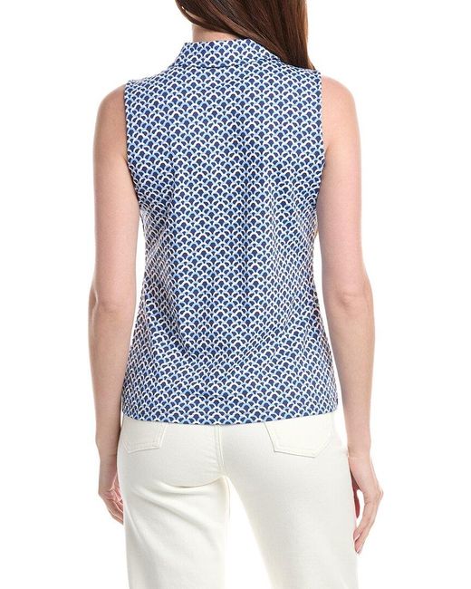 J.McLaughlin Blue Skylar Top