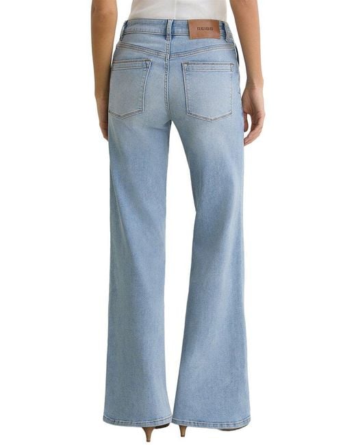 Reiss Blue Addie Wide Leg Jean