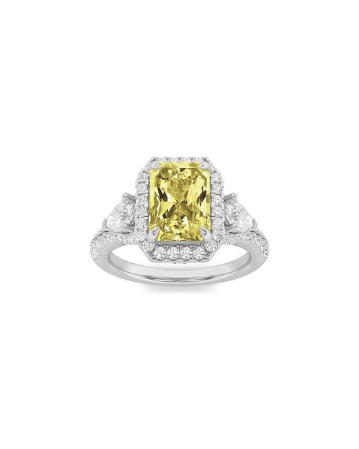 Lab Grown Diamonds Metallic 14K 4.25 Ct. Tw. Lab-Grown Diamond Ring