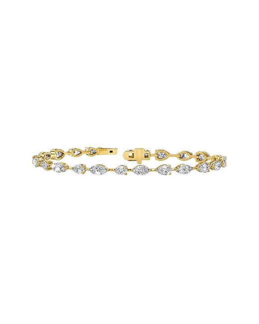 Lab Grown Diamonds White 14K 5.35 Ct. Tw. Lab-Grown Diamond Tennis Bracelet