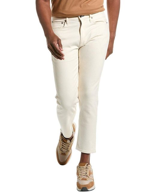 Rag & Bone White Fit 2 Authentic Stretch Ecru Crop Jean for men