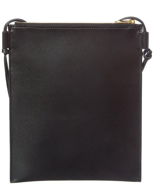 Céline Black Logo Leather Crossbody