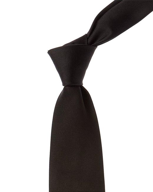 Canali Black Silk Tie for men