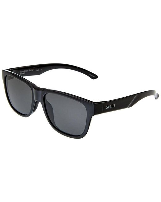 Smith Black Lowdown Slim 2 53mm Sunglasses for men