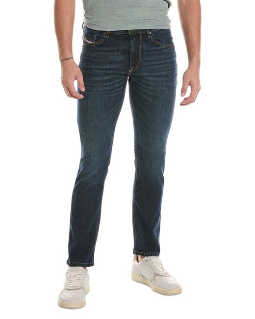 DIESEL Blue Thommer Medium Wash Slim Straight Jean for men