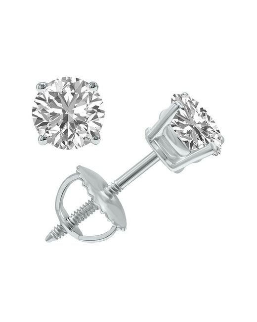 Lab Grown Diamonds White 14K 1.50 Ct. Tw. Lab Grown Diamond Earrings