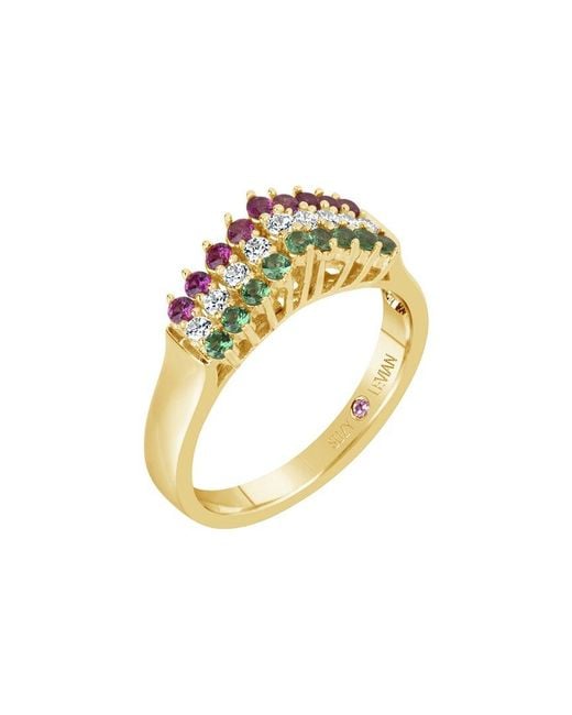 Suzy Levian CZ Jewelry Metallic Suzy Levian Cz Ring