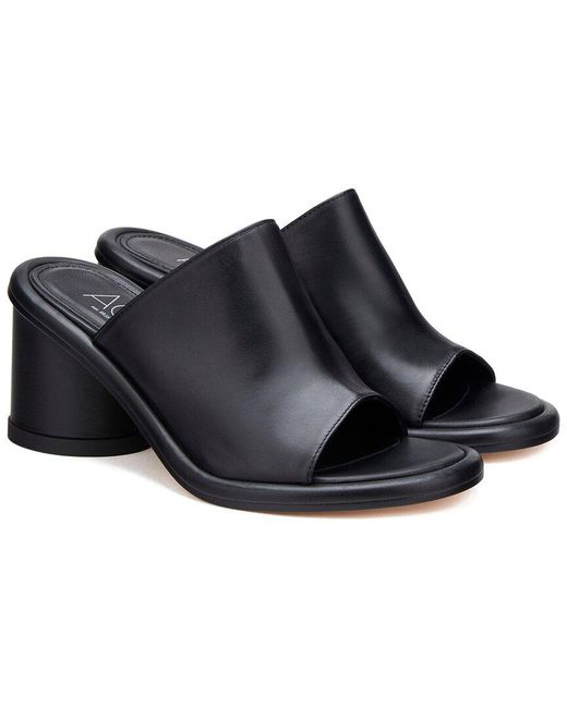 Agl Attilio Giusti Leombruni Black Alison H Slides Leather Slide