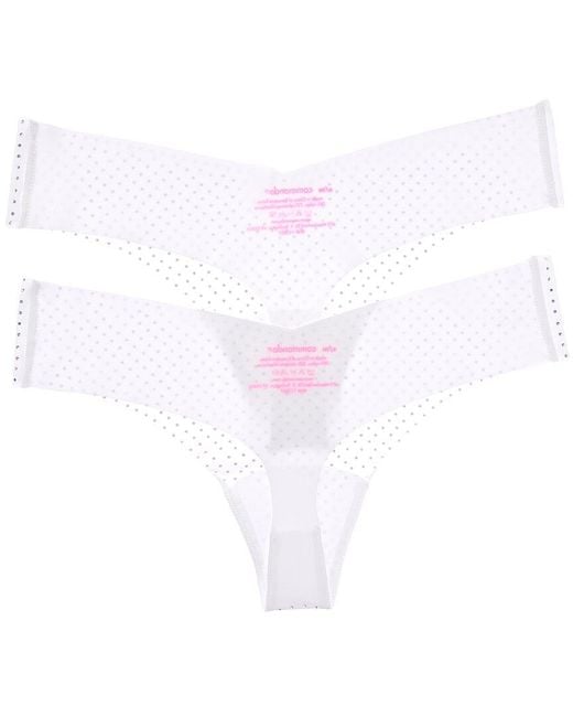 Commando White 2Pk Party Starter Thong