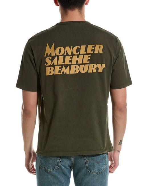 Moncler Green Heavy Knit T-shirt for men