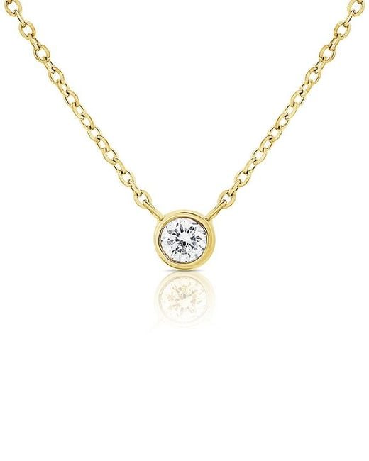 Sabrina Designs Metallic 14k 0.08 Ct. Tw. Diamond Necklace