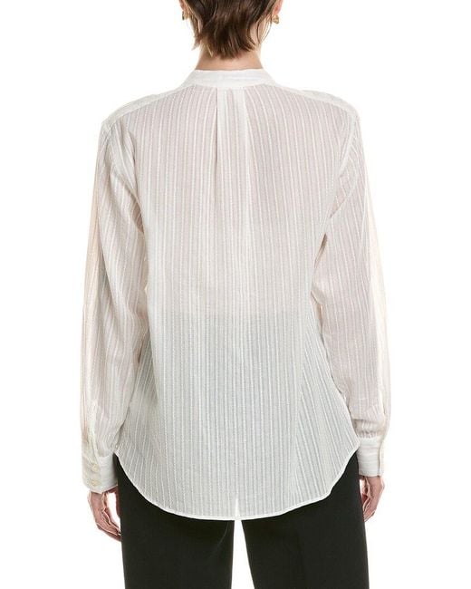 Officine Generale White Paloma Woven Shirt