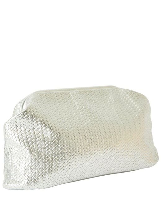 B-Low The Belt Gray Ella Clutch Leather Clutch