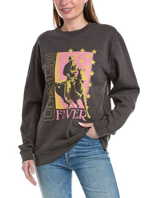 Girl Dangerous Gray Rodeo Fever Sweatshirt