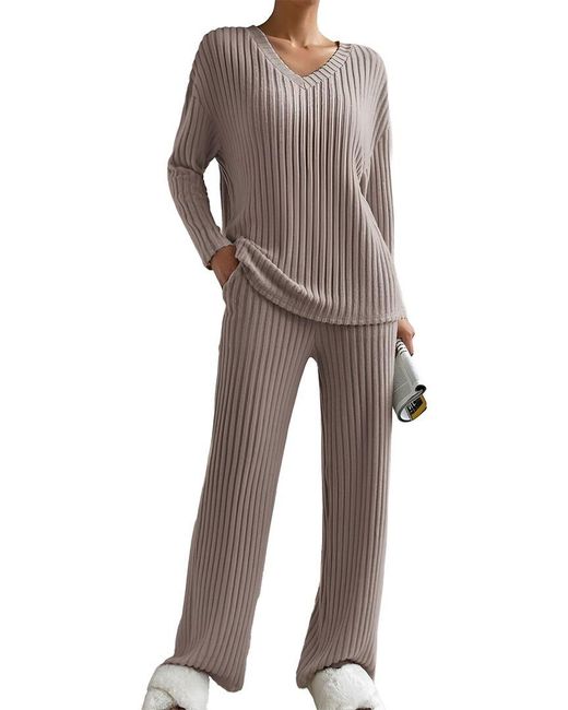 Lily Kim Gray 2Pc Pullover & Pant Set